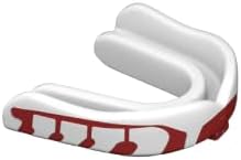 Velocity Champion Junior Mouthguard, 1 Pack, Red & White - for Ages 5 to 10 - Ideal for Lacrosse, Football, Hockey, Basketball, Soccer, Boxing, Martial Arts, Field Hockey, and More