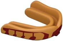 Velocity Champion Junior Mouthguard, 1 Pack, Maroon & Yellow - for Ages 5 to 10 - Ideal for Lacrosse, Football, Hockey, Basketball, Soccer, Boxing, Martial Arts, Field Hockey, and More