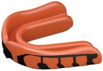 Velocity Champion Junior Mouthguard, 2 Pack, Black & Orange - for Ages 5 to 10 - Ideal for Lacrosse, Football, Hockey, Basketball, Soccer, Boxing, Martial Arts, Field Hockey, and More
