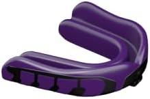 Velocity Champion Junior Mouthguard, 1 Pack, Black & Purple - for Ages 5 to 10 - Ideal for Lacrosse, Football, Hockey, Basketball, Soccer, Boxing, Martial Arts, Field Hockey, and More