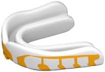 Velocity Champion Junior Mouthguard, 1 Pack, Yellow & White - for Ages 5 to 10 - Ideal for Lacrosse, Football, Hockey, Basketball, Soccer, Boxing, Martial Arts, Field Hockey, and More