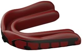 Velocity Champion Adult Mouthguard, 1 Pack, Black & Red - for Ages 18 and Up - Ideal for Lacrosse, Football, Hockey, Basketball, Soccer, Boxing, Martial Arts, Field Hockey, and More