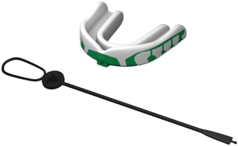 Velocity Champion Junior Mouthguard, 1 Pack, Lime & White - for Ages 5 to 10 - Ideal for Lacrosse, Football, Hockey, Basketball, Soccer, Boxing, Martial Arts, Field Hockey, and More
