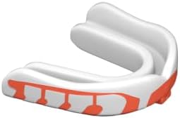 Velocity Champion Youth Mouthguard, 1 Pack, Orange & White Orange Flavor - for Ages 11 to 18 - Ideal for Lacrosse, Football, Hockey, Basketball, Soccer, Boxing, Martial Arts, Field Hockey, and More