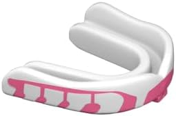 Velocity Champion Youth Mouthguard, 1 Pack, Pink & White - for Ages 11 to 18 - Ideal for Lacrosse, Football, Hockey, Basketball, Soccer, Boxing, Martial Arts, Field Hockey, and More