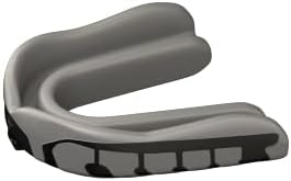 Velocity Champion Adult Mouthguard, 1 Pack, Black & Silver - for Ages 18 and Up - Ideal for Lacrosse, Football, Hockey, Basketball, Soccer, Boxing, Martial Arts, Field Hockey, and More
