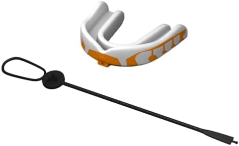 Velocity Champion Junior Mouthguard, 1 Pack, Yellow & White - for Ages 5 to 10 - Ideal for Lacrosse, Football, Hockey, Basketball, Soccer, Boxing, Martial Arts, Field Hockey, and More