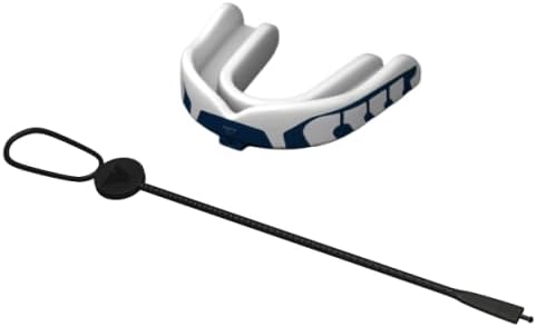 Velocity Champion Junior Mouthguard, 1 Pack, Royal & White - for Ages 5 to 10 - Ideal for Lacrosse, Football, Hockey, Basketball, Soccer, Boxing, Martial Arts, Field Hockey, and More