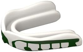 Velocity Champion Adult Mouthguard, 1 Pack, Green & White - for Ages 18 and Up - Ideal for Lacrosse, Football, Hockey, Basketball, Soccer, Boxing, Martial Arts, Field Hockey, and More