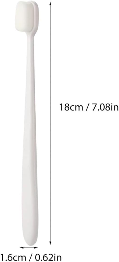 Vaguelly Soft Micro-Nano Toothbrushes 4Pcs Set with Flat and Wave Heads, Ultra Soft Bristles Oral Cleaning Brush for Adults and Maternal Care, Household Portable Oral Care Tool for