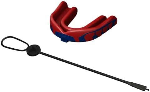 Velocity Champion Junior Mouthguard, 1 Pack, Royal & Red - for Ages 5 to 10 - Ideal for Lacrosse, Football, Hockey, Basketball, Soccer, Boxing, Martial Arts, Field Hockey, and More