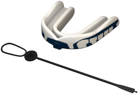 Velocity Champion Adult Mouthguard, 1 Pack, Royal & White - for Ages 18 and Up - Ideal for Lacrosse, Football, Hockey, Basketball, Soccer, Boxing, Martial Arts, Field Hockey, and More