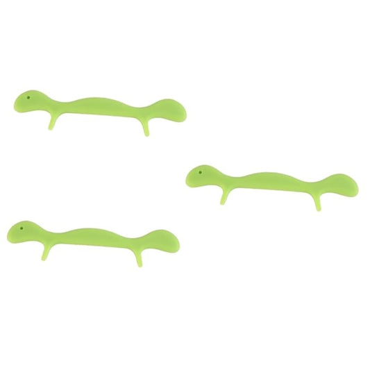 3pcs Silicone Smile Trainer Facial Muscle Exerciser for Mouth Tightener Face Green Silicone for Stuttering Speech Practice