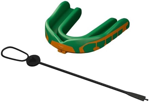 Velocity Champion Adult Mouthguard, 1 Pack, Green & Yellow - for Ages 18 and Up - Ideal for Lacrosse, Football, Hockey, Basketball, Soccer, Boxing, Martial Arts, Field Hockey, and More
