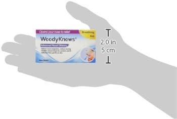 WoodyKnows Super-Support Nasal Dilator, Improves Sleep and Sports Airflow, Nasal Congestion and Nose-Related snoring aid (S 4Pack)