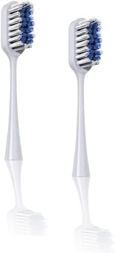 8-Pack Pop Sonic Replacement Toothbrush Heads - Compatiable w/Go Plus - Toothbrush Head w/Super Soft Dupont Tynex Nylon Bristles