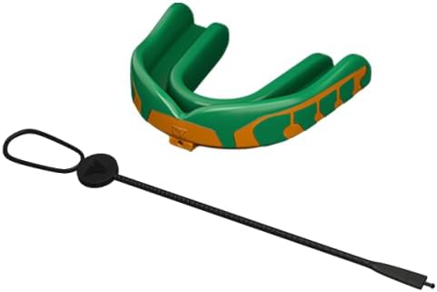 Velocity Champion Youth Mouthguard, 1 Pack, Green & Yellow - for Ages 11 to 18 - Ideal for Lacrosse, Football, Hockey, Basketball, Soccer, Boxing, Martial Arts, Field Hockey, and More