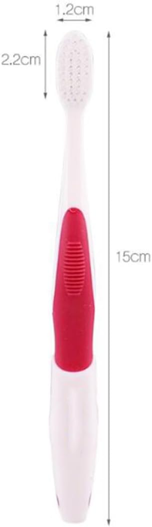 4Pcs Toothbrushes Soft Bristle Oral Care Tool Non-Slip Handle Training Brush for Ages with Comfortable Grip in Green Blue Yellow Red