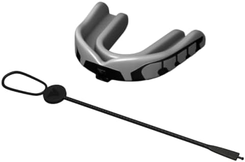 Velocity Champion Youth Mouthguard, 1 Pack, Black & Silver - for Ages 11 to 18 - Ideal for Lacrosse, Football, Hockey, Basketball, Soccer, Boxing, Martial Arts, Field Hockey, and More