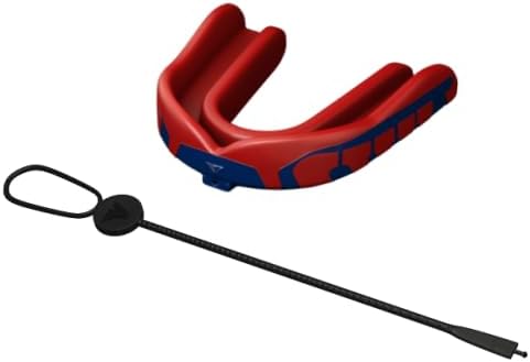 Velocity Champion Adult Mouthguard, 1 Pack, Royal & Red - for Ages 18 and Up - Ideal for Lacrosse, Football, Hockey, Basketball, Soccer, Boxing, Martial Arts, Field Hockey, and More
