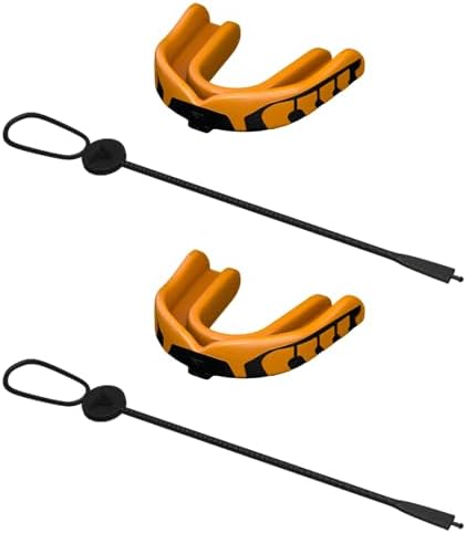 Velocity Champion Junior Mouthguard, 2 Pack, Black & Yellow - for Ages 5 to 10 - Ideal for Lacrosse, Football, Hockey, Basketball, Soccer, Boxing, Martial Arts, Field Hockey, and More