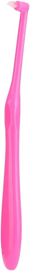 Yinhing 3Pcs Toothbrush with Small for Teeth Braces Premium Toothbrushes for Kids and Adults Ergonomic Design Effective Plaque Removal Soft White Color (Rose Red)