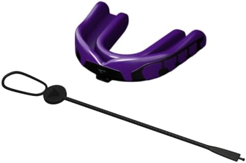 Velocity Champion Youth Mouthguard, 1 Pack, Black & Purple - for Ages 11 to 18 - Ideal for Lacrosse, Football, Hockey, Basketball, Soccer, Boxing, Martial Arts, Field Hockey, and More