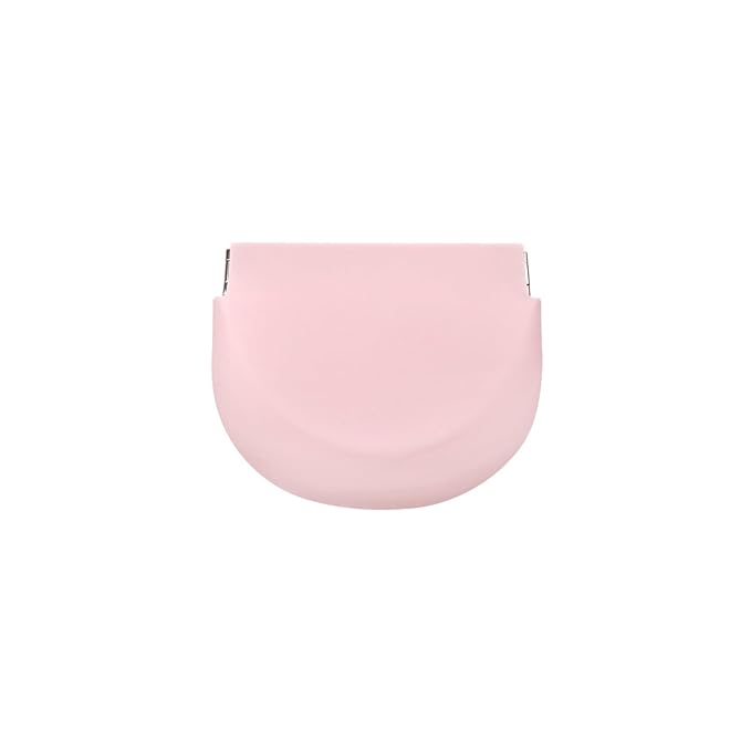 1PC Silicone Retainer Case without Lanyard, Cute Vent Holes Denture Box, Mouth Guard Case Travel Holder for Girls, Women, Men (Pink)