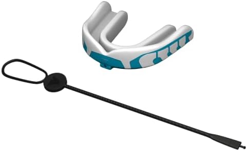 Velocity Champion Junior Mouthguard, 1 Pack, Carolina Blue & White - for Ages 5 to 10 - Ideal for Lacrosse, Football, Hockey, Basketball, Soccer, Boxing, Martial Arts, Field Hockey, and More
