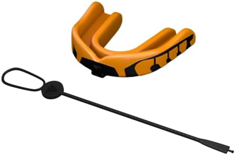 Velocity Champion Youth Mouthguard, 1 Pack, Black & Yellow - for Ages 11 to 18 - Ideal for Lacrosse, Football, Hockey, Basketball, Soccer, Boxing, Martial Arts, Field Hockey, and More