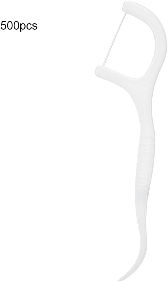 Ymiko 500pcs Disposable Teeth Cleaning Picks, Remover Flossers for Oral Care