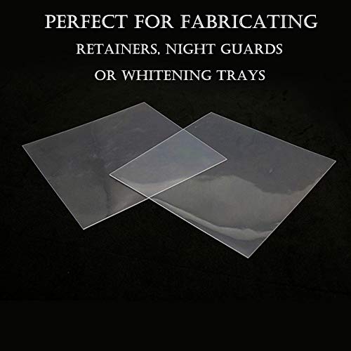10 Sheets 2.0MM Dental Soft Splint, Thermoforming Materials for Vacuum Forming Machine 5”x 5''
