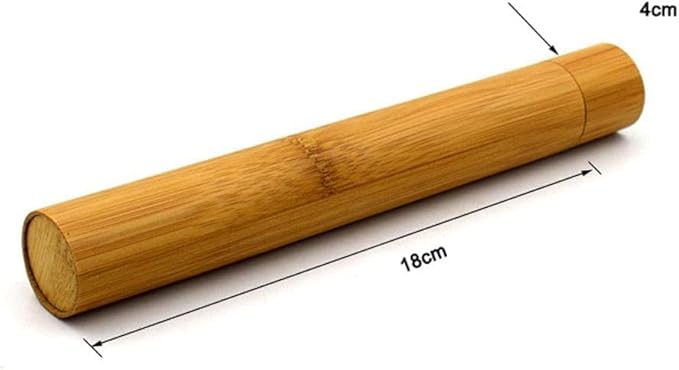 1 PC Bamboo Toothbrush Tube Case Holder Travel Camping Bathroom Accessory Toothbrushes Accessories Toothbrush Travel Containers