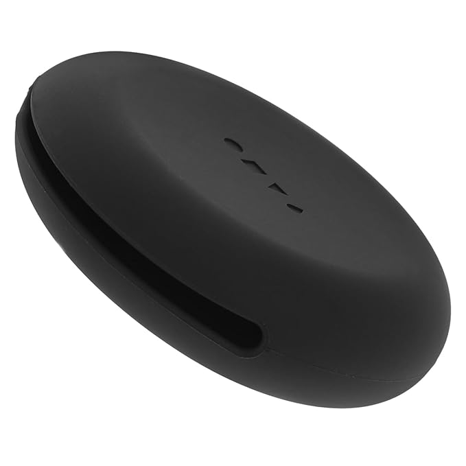 Beaupretty Makeup Puff Case Travel Silicone Puff Holder Portable Face Container for Women Girls Black