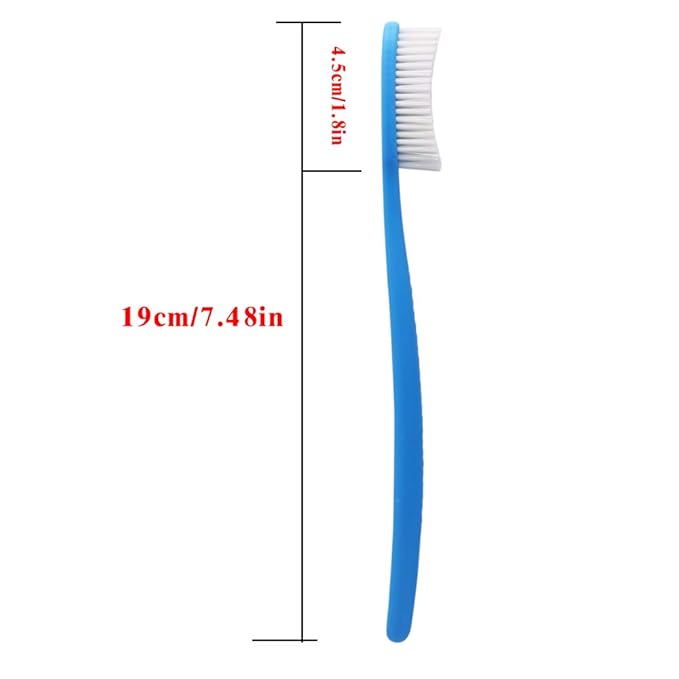 DR PERFECT Extra Hard & Firm Toothbrush Large Long Head Whitening Teeth Pack of 4