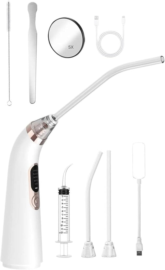 Oral Tools Tonsil Stone Removal Kit 10 in 1 Electronic Mouth Vacuum Oral Care with 5 Suction Modes Cleaner Dental Cleaning