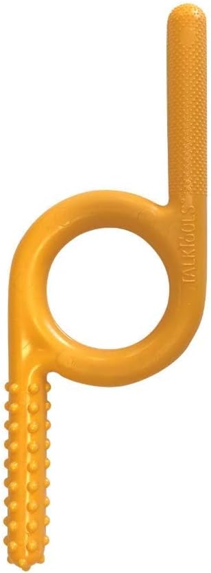 TalkTools Textured Chewy (Orange) 2pk | Oral Motor Sensory Tool for Kids and Toddlers | Therapy Tools to Improve Chewing and Biting