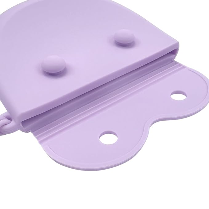 1PC Silicone Retainer Case with Lanyard, Cute Vent Holes Denture Box, Mouth Guard Case Travel Holder for Girls, Women, Men (Pink with Lanyard)