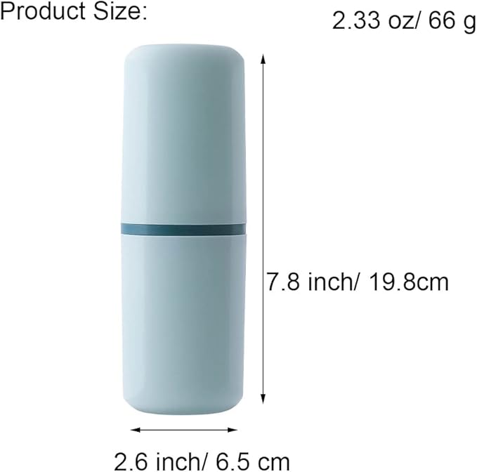 1 Pcs Travel Toothbrush Holder Plastic Toothbrush Travel Case Portable Toothbrush Holder for Travel Normal Toothbrush Electric Toothbrush Container for Traveling Business Camping Daily Uses