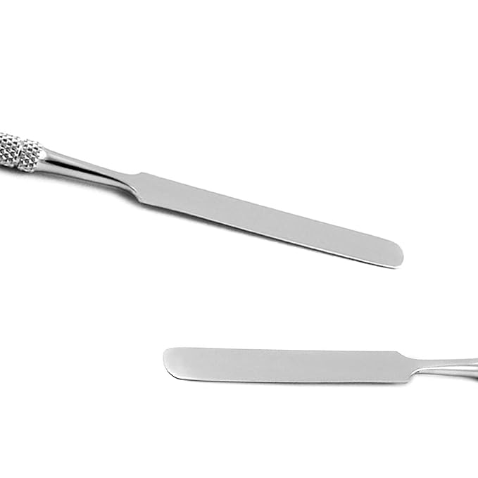 MEDSPO Professional Dental Carvers | Cement Spatula Stock Knife | Single Double End | Sculpting Wax Modeling Mixing | Lab Tools (Cement Spatula Single End)