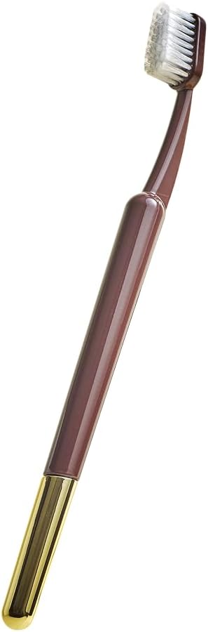 TRASK The Better Brush - Luxury Soft Bristle Dentist Designed Manual Toothbrush for Adults, Coffee Bean