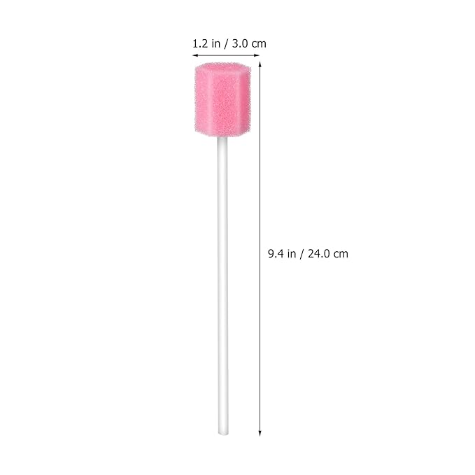 250 Pcs Disposable Oral Cotton Pink Cotton Swabs Sents Disposable Oral Care Swabs Teeth Cleaning Swabs Sponges Toothpicks Elderly Care Products Swabs Sponge Swabs Baby