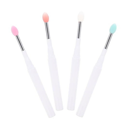 4pcs Silicone Lip Brush Exfoliating Applicator for Makeup Lipstick Eyeshadow Professional Makeup Tool