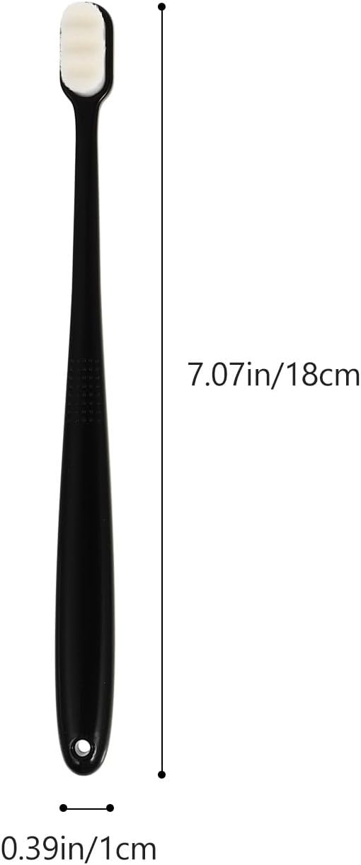 6pcs Soft Bristle Toothbrushes for Adults Miniature Wave-Shaped Small Head Design Gentle Gums Deep Cleaning Oral Care with Portable Individual Packaging