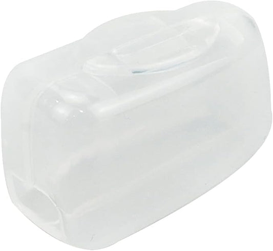 50Pcs Toothbrush Cap Covers Toothbrush Head Protector Case for Travel or Home,Clear-White