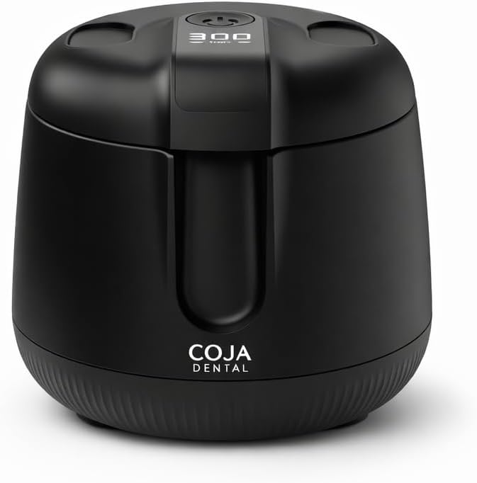 | Oral Cleansing Pod Pro + UV | Dentist-Designed Dental Pod for Retainers, Dentures & Aligners | Rechargeable USB-C (Slate Black)
