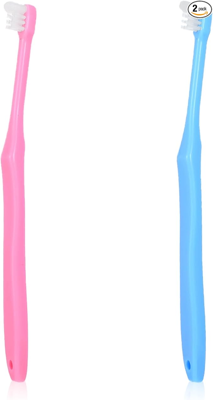 2 Pcs Wisdom Tooth Brush, End Tuft Toothbrush for Adult, Soft Small Head Orthodontic Toothbrush for Periodontal, Interdental Interspace, Dental Detail Cleaning