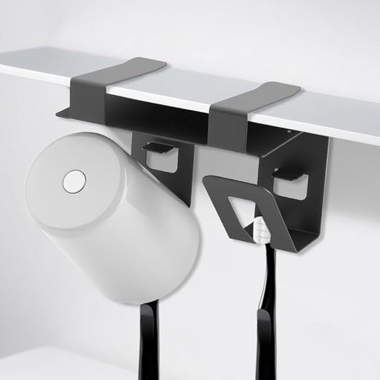 Mirror Cabinet Toothbrush Holder for Bathroom with 2/3/4 Cups & Drainage Design - Easy Installation, Space-Saving, Fits Boards ≤2cm Thick (2 Cup)