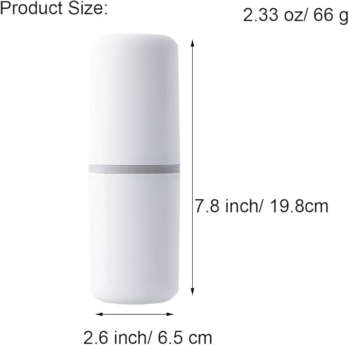 1 Pcs Travel Toothbrush Holder Plastic Toothbrush Travel Case Portable Toothbrush Holder for Travel Normal Toothbrush Electric Toothbrush Container for Traveling Business Camping Daily Uses