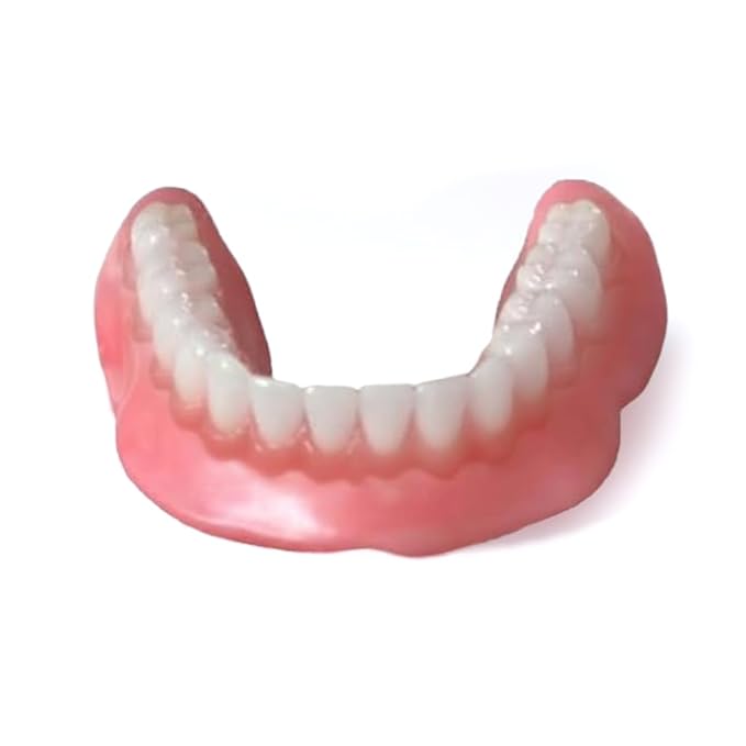 Heat and Fit™ NowDenture™ - Premium Immediate Lower Dentures - USA Made, Real Teeth, Custom Fit - No Impressions Needed for Fast Results at Home - Complete Kit with Sizing Trays - Large